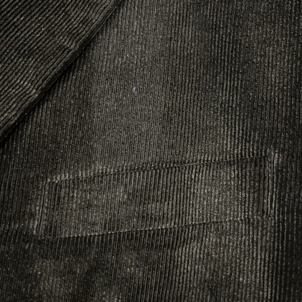 Pronto Uomo Mens Black Corduroy Blazer Sport Coat Two Button Casual Jacket 46S - Picture 6 of 16